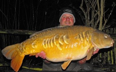 Barry Wingham with the stunning Stripe - 39lb 12oz