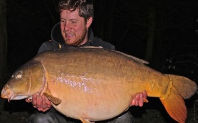 Peter King with the Netted, a new PB - 45lb 2oz